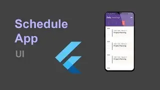 Schedule App UI in Flutter | Random UI Series