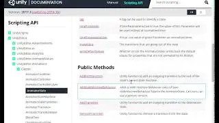 Unity   Scripting API - Sidebar absurdity - UNITY3D DOCUMENTATION SUCKS