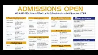 The Islamia University Bahawalpur || IUB || ADMISSIONS 2024 || MPhil PhD Admissions