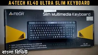 A4TECH | KL40 Ultra Slim USB Multimedia Keyboard (Rare on Bangladesh)