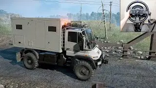 SnowRunner | Mercedes-Benz Unimog U500 Off Road Mobile Home | Steering Wheel + Shifter | FreeRoam