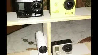 SJ4000 SJCAM vs AMKOV SJ5000 vs GoPro HERO 3 BE vs SONY AS100V