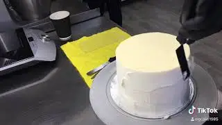 Выравнивание торта,финишное покрытие