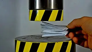 CAN A SHEET OF PAPER BE FOLDED MORE THAN SEVEN TIMES USING A HYDRAULIC PRESS