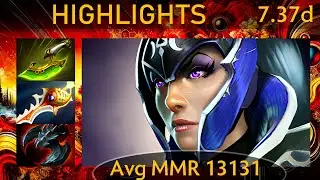 💰 7.37d Ulnit Luna |K+A-D - 27 KP - 69%| 900+ GPM! Carry Highlights - Dota 2 Top MMR