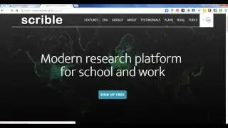 Scrible: free tool for organizing online research