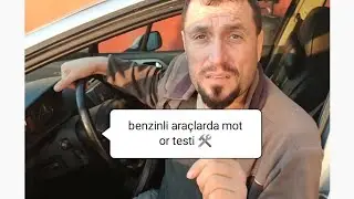 benzinli araçlarda motor testi.