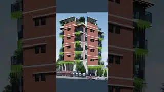 5 story residential building design render by lumion #buildingdesign #houseplan