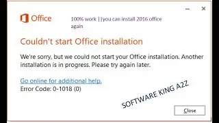 ms office problem fix and reinstall office 2016 again