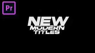 FREE Stylish Titles Trend Modern Template MOGRT for Adobe Premiere Pro + Tutorial