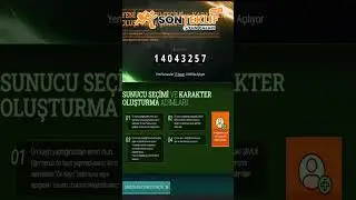 Yeni sunucu seçimi ve karakter oluşturma süreci başladı. 