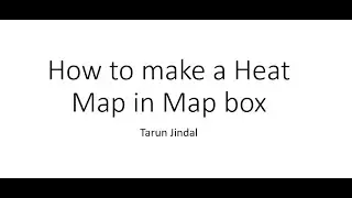 How to make a heatmap using datasets in MAPBOX