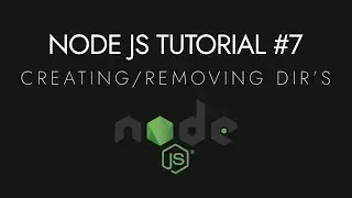 Node.js Crash Course Tutorial #7 - Creating & Removing Directories