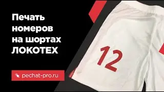Печать на шортах номеров для ЛОКОТЕХ в ПечатьПро
