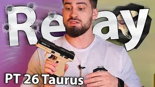 Охолощенный пистолет Retay PT 26 Taurus (песочный) видео обзор