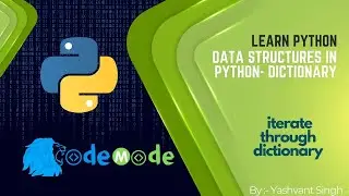 Iterate or loop through dictionary keys and values in python