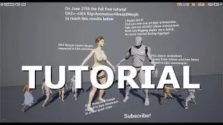 Tutorial DAZ to Unreal Engine Rigging Animation + Bouncing Breast