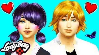 Miraculous Ladybug & Cat Noir Sims 4 (Ep 4) Marinette & Adrien Meet! ♥ Sims 4 Miraculous Ladybug