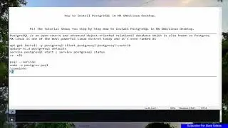 How to Install PostgreSQL in On Mx Linux ( MX-21 )