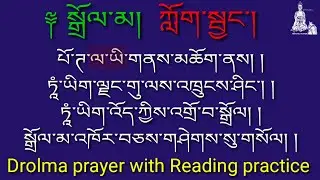 སྒྲོལ་མ། ཀློག་སྦྱང་།  drolma 🙏 Prayer with Reading practice #namgyalprayer #prayer