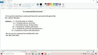 wc command || word count || linux || unix || programming || Shell || Scripting
