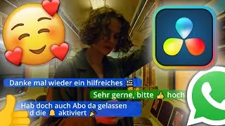 Emojis in DAVINCI RESOLVE und Text Nachricht Effekt 