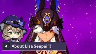 So Lisa is Cyno's Senpai in Genshin impact