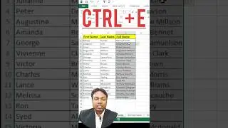 Excel Flash Fill: Writing Full Names Automatically | Mastering Productivity 