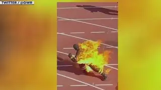 Man sets self on fire, breaks 2 world records | FOX 5 News