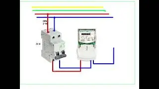 1 fazali elektrik saygacin qosulmasi. Подключение однофазного электросчетчика