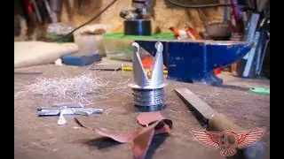 Lathe machine satisfying video - Crown custom fuel cup DIY Metalworking project - Roma Custom Bike