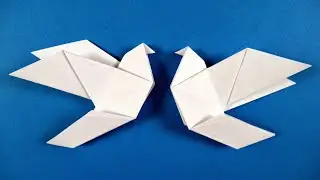 How to make an origami Dove 🕊 easy origami BIRD