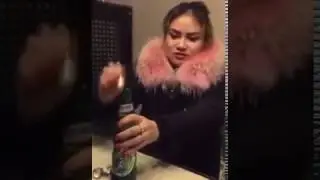 She drinks like a crazy fkin beast :)