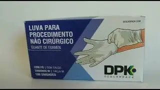 Loja Rede Up - Luva latex de procedimento com po M Descarpack