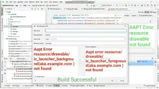 AAPT: error: resource drawable/ic_launcher_background | AAPT error: resource drawable not found