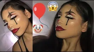 IT PENNYWISE GLAM HALLOWEEN MAKEUP TUTORIAL