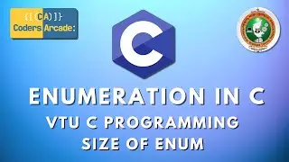 Size Of An Enum || Enumerations In C Language || VTU C Programming