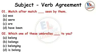 Subject Verb Agreement | 25 PracticeQuestions for all Competitive Exams | #ssc #subjectverbagreement