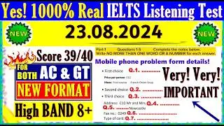 IELTS LISTENING PRACTICE TEST 2024 WITH ANSWERS | 23.08.2024