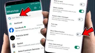 How to Remove Meta AI on WhatsApp 2024 | How to Delete WhatsApp Meta AI Update