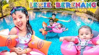 THE FIRST TIME LEXIE'S SISTER LEARNED TO SWIM 😍 PARODY DRAMA LEIKA TEACHES LEXIE TO SWIM
