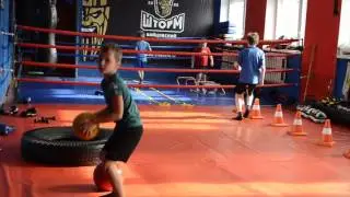 Круговая тренировка с детьми.