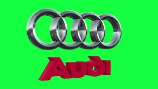 Audi Green Screen Logo Loop Chroma Animation