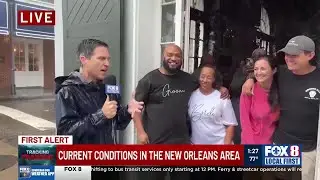 French Quarter visitors prepare for Hurricane Francine in New Orleans
