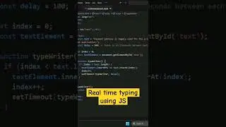 Real time typing using JavaScript #javascript #programming #techvideo