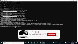 How to create virtual environment in python window 10