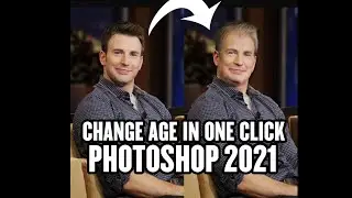 Change age in one click in photoshop