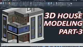 AutoCAD 3D House Modeling In Hindi | MICROCADD SOLUTIONS | Full AutoCAD Civil 3D Course | Part-03.