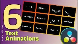 Six Text Effects in Davinci Resolve