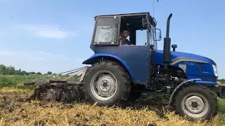 Дискування стерні під посів гречки! Донгфенг 404 з саморобною дисковою